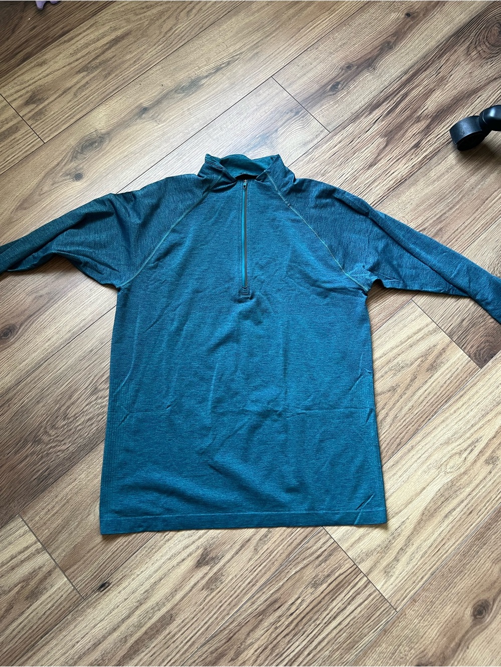 Lululemon Mens Teal Metal Vent Tech 1/2 Zip Pullover